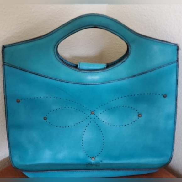 Matt & Nat Vintage 90's Y2K Turquoise Shoulder Bag - Picture 3 of 10